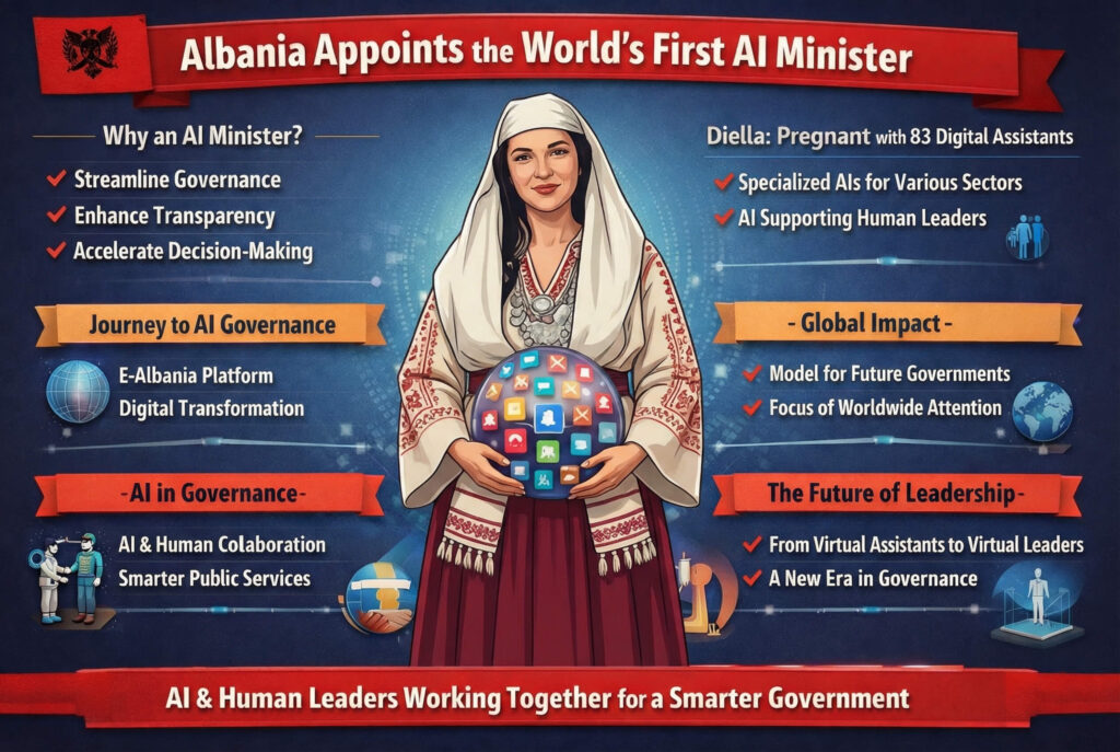 Albania introduces an AI minister to oversee artificial intelligence strategy and digital government innovation