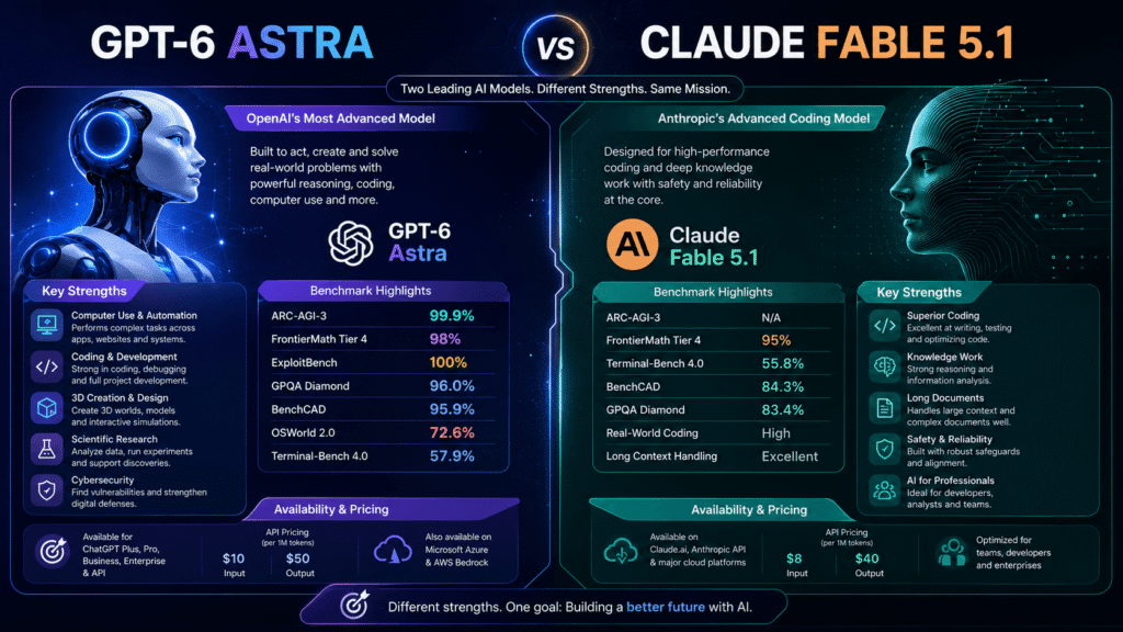 GPT-6 Astra vs Claude Fable 5.1 comparison