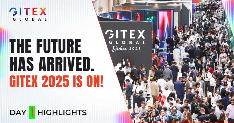 GITEX GLOBAL 2025 Day 1 – Opening ceremony, keynote sessions, tech showcases, and AI innovations at Dubai World Trade Centre.