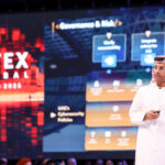 H.E. Dr. Mohamed Al Kuwaiti, Head of Cybersecurity for the UAE Government, speaking at a technology and innovation event.