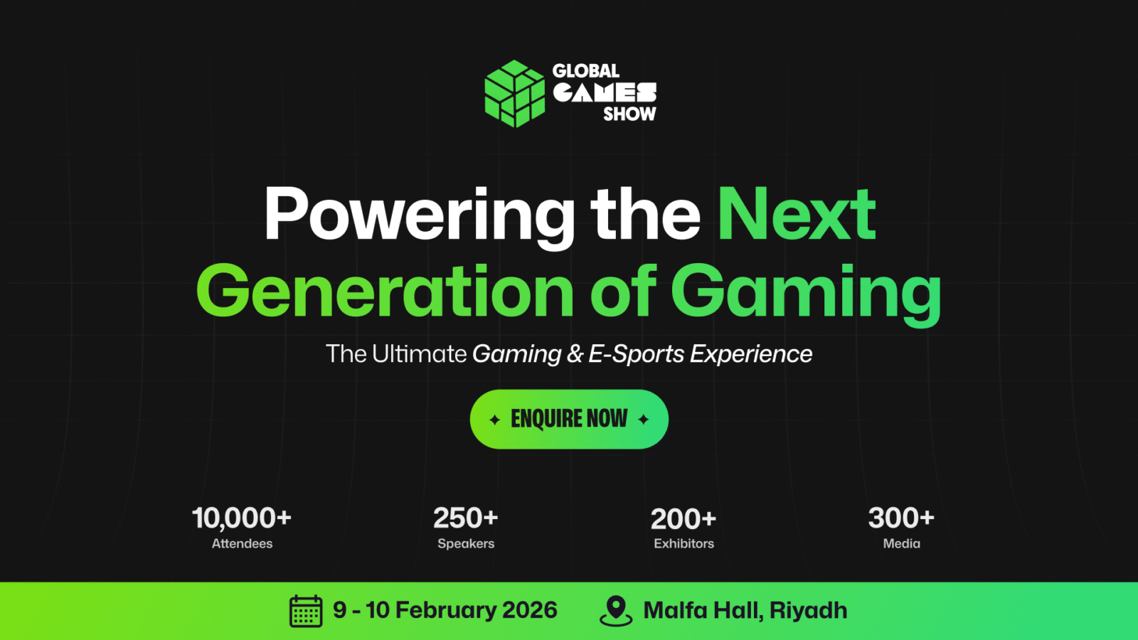 Global Games Show Riyadh showcasing leading gaming, esports, and interactive entertainment innovators at a major international gaming exhibition in Saudi Arabia.