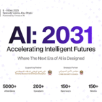 Global AI Show 2025 event banner displaying ‘AI: 2031 – Accelerating Intelligent Futures’ with event details for 8–9 December 2025 in Abu Dhabi, highlighting partners, speakers, attendees, sponsors, and media.